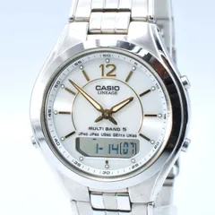 CASIO カシオ LINEAGE リニエージ LCW-M200 タフソーラー 電波時計 アナデジ  Watch 腕時計 電波受信 マルチバンド5 アラーム デュアルタイム 5気圧防水 WATER RESISTANT 5BAR Men's メンズ 稼働品