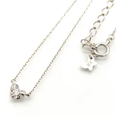 美品 Samantha Tiara サマンサティアラ ネックレス K18WG ハート ダイヤモンド レディース ホワイトゴールド 0.09ct 1石  28011725