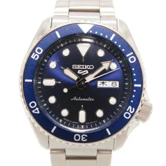 美品 SEIKO セイコー 5スポーツ SBSA001 自動巻き 4R36-07G0 SKX 42.5mm メカニカル メンズ SS ブルー  28011744