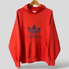 80年代 アディダス トレフォイル フード付きTシャツ