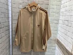adidas/90s/ジャージ/トラックジャケット/ベージュ×ブラウン/古着/アディダス/Mサイズ/ポリエステル