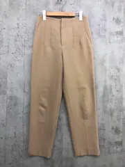 ZARA ザラ 6136/241/704 ハイウエスト パンツ size34/ライトベージュ ■■ レディース