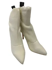 ANELA TOKYO アネラ　トーキョー　ニット　ショートブーツ【美品】　白　レディース　サイズL　【Z1732】