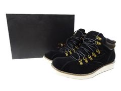 UGG ブラック スエード レースアップ ムートンブーツ 25.5 42 - メルカリ