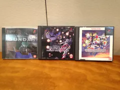 【中古】プレイステーションソフト3本セット(機動戦士ガンダム・MOBILE SUIT GUNDAM・SDガンダム GGENERATION）