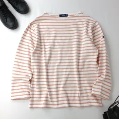 SAINT JAMES セントジェームス ウェッソン ボーダー バスクシャツ オレンジ ML T5(115K＋9659)26H