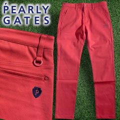 NEW PEARLY GATES ゴルフ ショートパンツ レッド - メルカリ