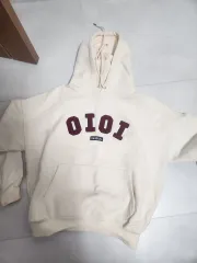 0IOI アイボリー フードTシャツ L