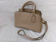 【中古】COACH ｺｰﾁ ﾐﾆﾘﾘｰ ｷｬﾘｰｵｰﾙ 2wayﾊﾞｯｸﾞ ﾊﾝﾄﾞﾊﾞｯｸﾞ ｼｮﾙﾀﾞｰﾊﾞｯｸﾞ B2179-91146 ﾍﾞｰｼﾞｭ  991896585