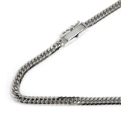 Pt850プラチナ ネックレス 喜平6面Wカット 13.0g 40cm レディース 中古