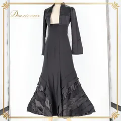 フラメンコ 衣装 ソニアジョーンズ SONIA JOHNES ファルダ ボレロ トップス ツーピース セットアップ 上下セット 黒 無地 レース 光沢 スタイリッシュ ダンス パーティ 発表会 ハイウエスト ブラック系 フラメンコ ドレス スカート