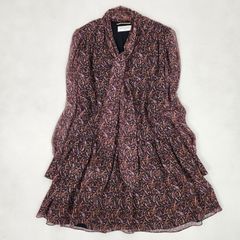極美品✨SAINT LAURENT PARIS シルク100% ミニ丈ワンピース - メルカリ