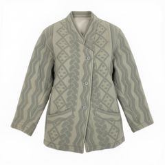 22a23 ISSEY MIYAKE イッセイミヤケ マルチジャガード コート  