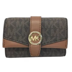 MICHAEL　KORS【マイケルコース】4連キーケース　35S5GGRK4B　MK　コインケース　ブラウン【中古品/USED-AB】質屋　かんてい局那覇店　ｎ3102413927300009