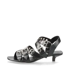 GUCCI グッチ サンダル レザー ヒール Size:36 23.5cm【中古】