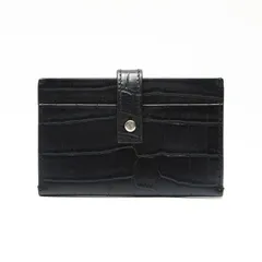 YVES SAINT LAURENT イヴ・サンローラン カードケース 型押しレザー【中古】