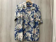 POLO RALPH LAUREN ポロラルフローレン ブルー サイズL アロハシャツ 