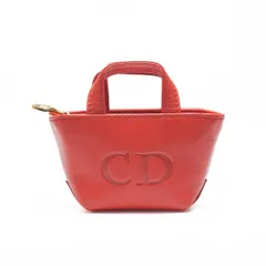 Christian Dior クリスチャンディオール ポーチ レザー ミニ バッグ ポーチ アクセサリー ケース【中古】