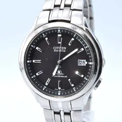 CITIZEN シチズン ATTESA  アテッサ 電波ソーラー H415-T008631 チタニウム 軽量 エコドライブ 電波ソーラー watch 腕時計 Men's メンズ クリーニング済み
