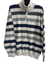 NAUTICA ニット　ハーフジップ　M     379