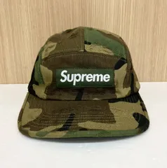 Supreme シュプリーム キャップ 2025FW ダメージ加工 迷彩柄 グリーン 通年