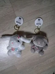 グッズ うさぎ ぬいぐるみ キーホルダー 白/グレー/1個あたりの価格