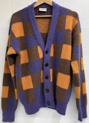 Drole de Monsieur／ドロール•ド•ムッシュ／カーディガン／A-CA107-WN001／モヘア／チェック柄／Sサイズ／メンズ