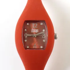 WL25169 美品 UNOAERRE 1AR EasyWatch ウノアエレ 腕時計 稼動品 イージーウオッチ シリコン レッド  赤のサムネイル