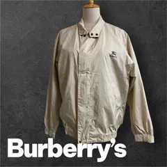 80年代Burberrysハリントンジャケット短丈　メンズファッション　ヴィンテージ　ベージュ　ジャケット　ノバチェック