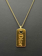 3174-2 人気✨ Dior ネックレス CD ロゴ 希少 刻印 cm - メルカリ