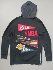 L NBA LA Lakers パッチ フーディー Tシャツ ブラック