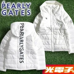 PEARLY GATES パーリーゲイツ ゴルフ 撥水 防風 光電子ダウン ナイロンドビー メカニカルストレッチ 2way フーディ ダウンベスト ダウンジャケット プレイダウン ゴルフウェア 053-2220093 定価4.9万 ▲054▼51111w05