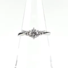 ヨンドシー 4℃ ダイヤモンド デザインリング プラチナ 指輪 リング 9号 Pt950 ダイヤモンド レディース 【中古】