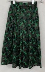 DOUBLE STANDARD CLOTHING フレアスカート　サイズ38 グリーン　未使用　ダブルスタンダードクロージング