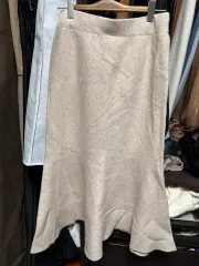 ベージュ マーメイド スカート Free! サイズ (新品)