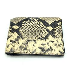 m+ millefoglie パイソン ナチュラル 二つ折り財布 - メルカリ