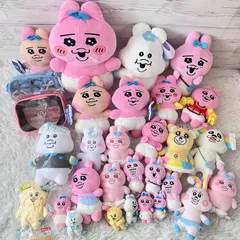 おぱんちゅうさぎ んぽちゃむ ぬいぐるみ 30点セット 大量まとめ売り エンタメくじ未開封 クリアポシェット マスコット多数 30