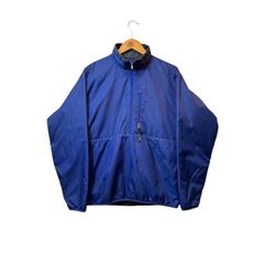 美品　エルメス　ナイロンパテッドプルオーバー　ブルー ヴィンテージ 美品 エルメス ナイロンパテッドプルオーバー ブルー ヴィンテージ