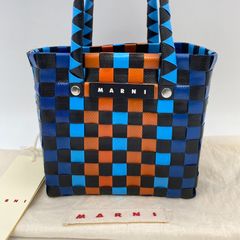 値下げしました！Marni マルニ カゴバッグ ドット - メルカリ