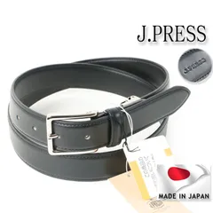 新品 J.PRESS ジェイプレス Jプレス 【定番】スムースレザー ドレスベルト ビジネス カジュアル 牛革 本革 日本製 MADE IN JAPAN 長さ調整可能 # 225fのサムネイル