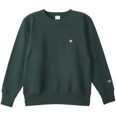 champion(チャンピオン) RW CREW NECK SWE カジュアルスウェットトレーナー (c3y033-570)、ダークグリーン