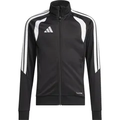 adidas(アディダス) 61 キッズTIROリーグトレーニングJKT サッカーWUPニットジャケット (di744-jy7202)、BLK/WHT