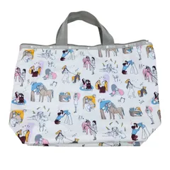 LeSportsac レスポートサック 大容量トートバッグ アニマル柄 ピンク　軽量 美品