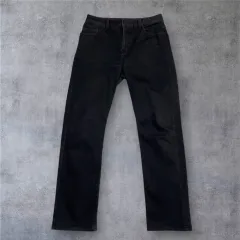 GUESS ゲス ブラック ストレート ストレッチ デニム パンツ ブラックジーン