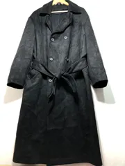 211032 ZARA MAN スエード風 ダブル コート M ブラック トレンチ スウェード メンズ ザラ ジャケット