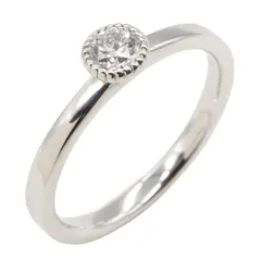 アガット agete リング・指輪 ダイヤ リング #8.5 Pt900プラチナ ダイヤモンド ダイヤ リング レディース Used A