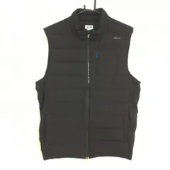 アディダス ダウンベスト 黒 サイド切替 adizero 後ろ裾ゴム メンズ O/XG ゴルフウェア adidas