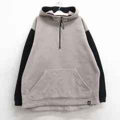 古着 長袖 ハーフジップ フリース ジャケット パーカー キッズ ボーイズ 子供服 90年代 90s USA製 ベージュ他 25dec03