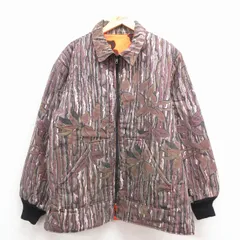 XL/古着 ウォールズ 長袖 ハンティング ジャケット メンズ 90年代 90s リアルツリー リバーシブル 襟コーデュロイ USA製 エンジ 迷彩【spe】 25dec03