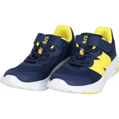 newbalance(ニューバランス) 61 578V1 BL TOP STRAP W マルチSPシューズ KIDS (p57851rw)、NAVY/YELLOW